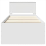 Struttura del letto Bianco 120 x 200 cm Legno truciolato