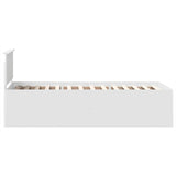 Struttura del letto Bianco 120 x 200 cm Legno truciolato
