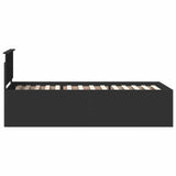 Struttura del letto Nero 90 x 190 cm Legno truciolato