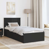 Struttura del letto Nero 90 x 190 cm Legno truciolato