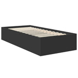 Struttura del letto Nero 90 x 190 cm Legno truciolato