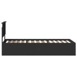 Struttura del letto Nero 90 x 190 cm Legno truciolato