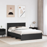 Struttura del letto Nero 140 x 200 cm Legno truciolato