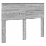 Struttura del letto con testiera Grigio Sonoma 120 x 123 cm