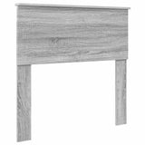 Struttura del letto con testiera Grigio Sonoma 120 x 123 cm