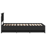Struttura del letto Nero 90 x 200 cm Legno truciolato