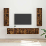 Set mobile TV 3 pcs Rovere fumé Legno truciolato