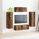 Set mobile TV 3 pcs Rovere fumé Legno truciolato