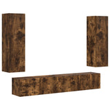 Set mobile TV 3 pcs Rovere fumé Legno truciolato