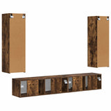 Set mobile TV 3 pcs Rovere fumé Legno truciolato
