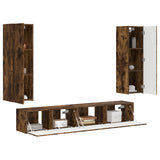 Set mobile TV 3 pcs Rovere fumé Legno truciolato