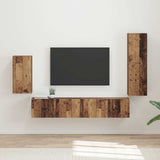 Set mobile TV 4 pcs Legno vecchio Legno truciolato