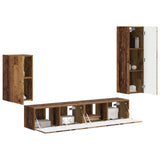 Set mobile TV 4 pcs Legno vecchio Legno truciolato