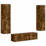 Set mobile TV 6 pcs Rovere fumé Legno truciolato