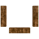 Set mobile TV 6 pcs Rovere fumé Legno truciolato