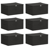 Scatola di Stoccaggio 6 pcs Antracite 43 x 34 x 23 cm