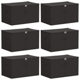 Scatola di Stoccaggio 6 pcs Antracite 60 x 43 x 35 cm