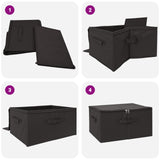 Scatola di Stoccaggio 6 pcs Antracite 60 x 43 x 35 cm