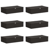 Scatola di Stoccaggio 6 pcs Antracite 70 x 40 x 18 cm
