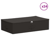 Scatola di Stoccaggio 24 pcs Antracite 70 x 40 x 18 cm