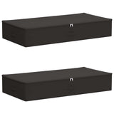 Scatola di Stoccaggio 2 pcs Antracite 90 x 48 x 15 cm