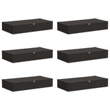 Scatola di Stoccaggio 6 pcs Antracite 90 x 48 x 15 cm