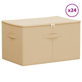 Scatola di Stoccaggio 24 pcs Crema 55 x 35 x 32 cm