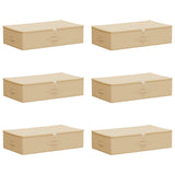 Scatola di Stoccaggio 6 pcs Crema 70 x 40 x 18 cm