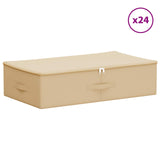Scatola di Stoccaggio 24 pcs Crema 70 x 40 x 18 cm
