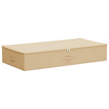 Scatola di Stoccaggio Crema 90 x 48 x 15 cm Tessuto non tessuto