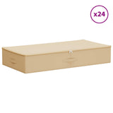 Scatola di Stoccaggio 24 pcs Crema 90 x 48 x 15 cm