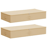 Scatola di Stoccaggio 2 pcs Crema 100 x 50 x 18 cm