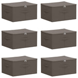 Scatola di Stoccaggio 6 pcs Grigio 43 x 34 x 23 cm