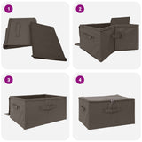 Scatola di Stoccaggio 2 pcs Grigio 60 x 43 x 35 cm
