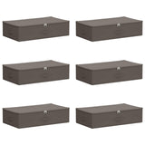 Scatola di Stoccaggio 6 pcs Grigio 70 x 40 x 18 cm