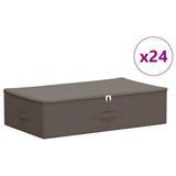 Scatola di Stoccaggio 24 pcs Grigio 70 x 40 x 18 cm