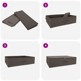Scatola di Stoccaggio 24 pcs Grigio 70 x 40 x 18 cm