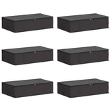 Scatola di stoccaggio con finestra trasparente in alto 6 pcs