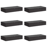 Scatola di stoccaggio con finestra trasparente in alto 6 pcs