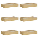 Scatola di stoccaggio con finestra trasparente in alto 6 pcs