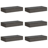 Scatola di stoccaggio con finestra trasparente in alto 6 pcs