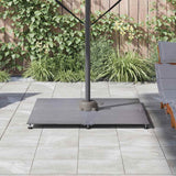 Base per ombrellone Aspetto legno grigio scuro 100 x 100 x 4 cm