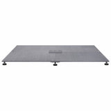 Base per ombrellone Aspetto legno grigio scuro 100 x 100 x 4 cm