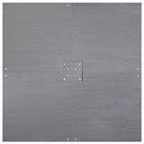 Base per ombrellone Aspetto legno grigio scuro 100 x 100 x 4 cm