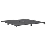 Base per ombrellone Grigio scuro 100 x 100 x 4 cm Acciaio