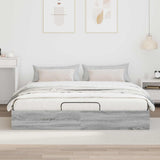 Letto ottomano Sonoma grigia 203 x 180 x 25 cm