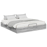 Letto ottomano Sonoma grigia 203 x 180 x 25 cm
