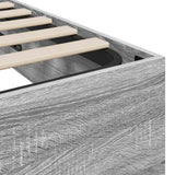 Letto ottomano Sonoma grigia 80,5 x 200 cm Legno ingegnerizzato