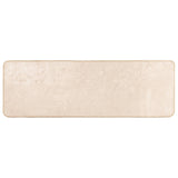 Runner Tappeto MARSA Crema 50 x 150 cm Poliestere e PVC