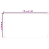 Runner Tappeto MARSA Crema 80 x 150 cm Poliestere e PVC
